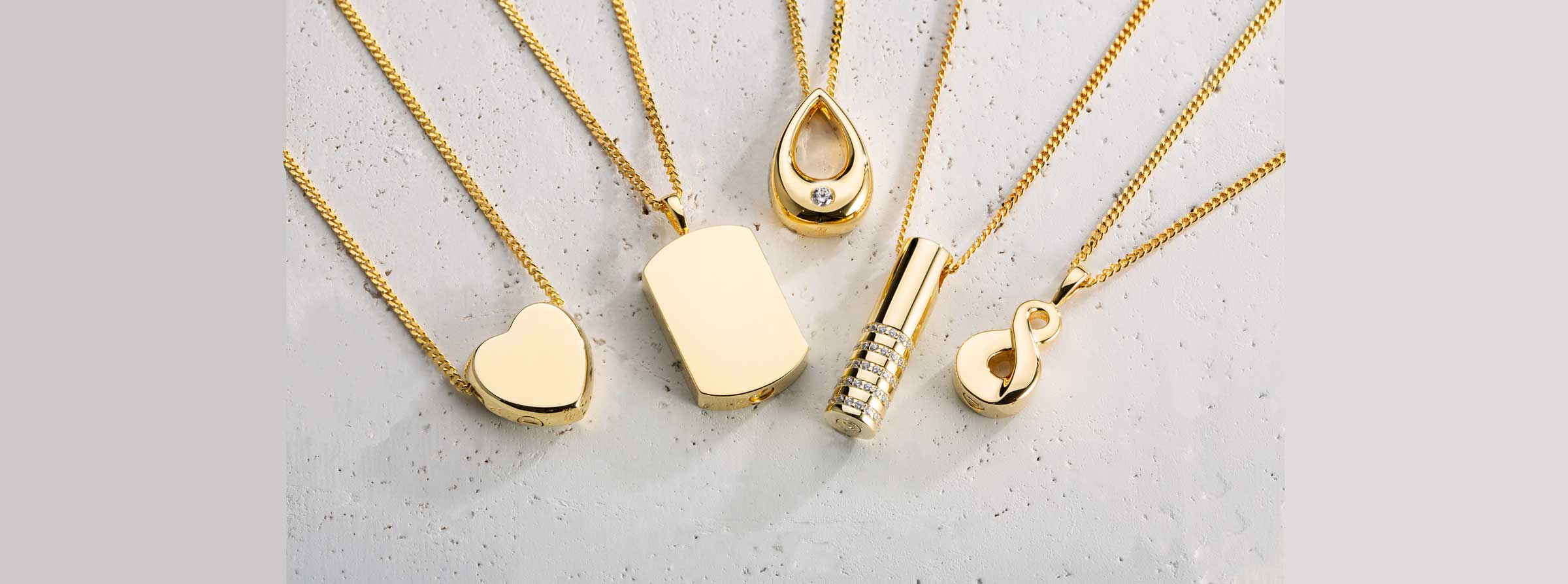 Solid Gold Cremation Jewellery