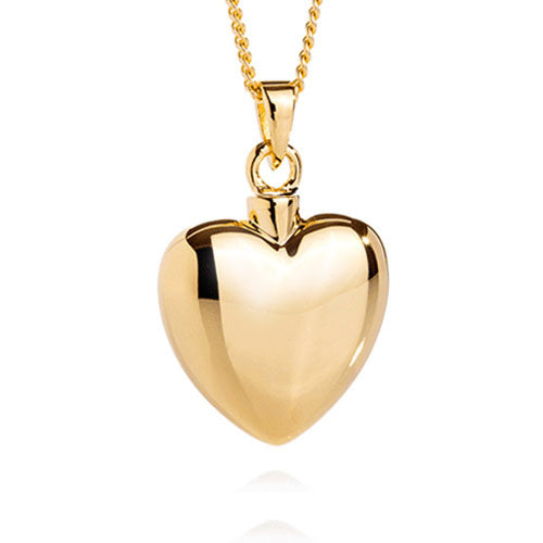 Ashlocks Memorial Jewellery Love Heart Gold