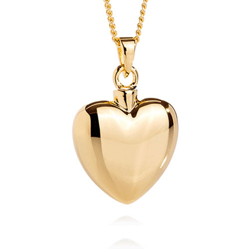 Ashlocks Gold Love Heart Memorial Jewellery