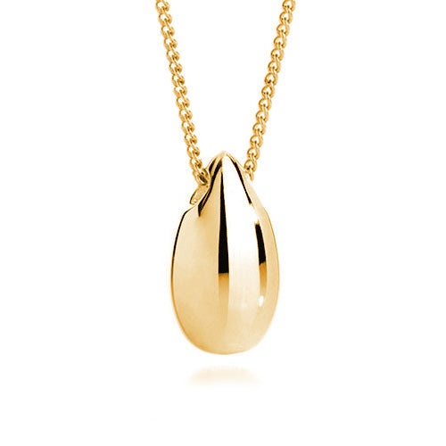 Petite Teardrop Ashes Pendant Solid Gold 9ct