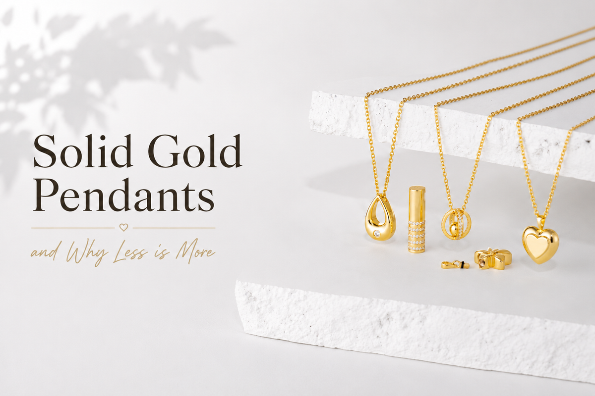 Solid Gold Pendants and Why Less is More