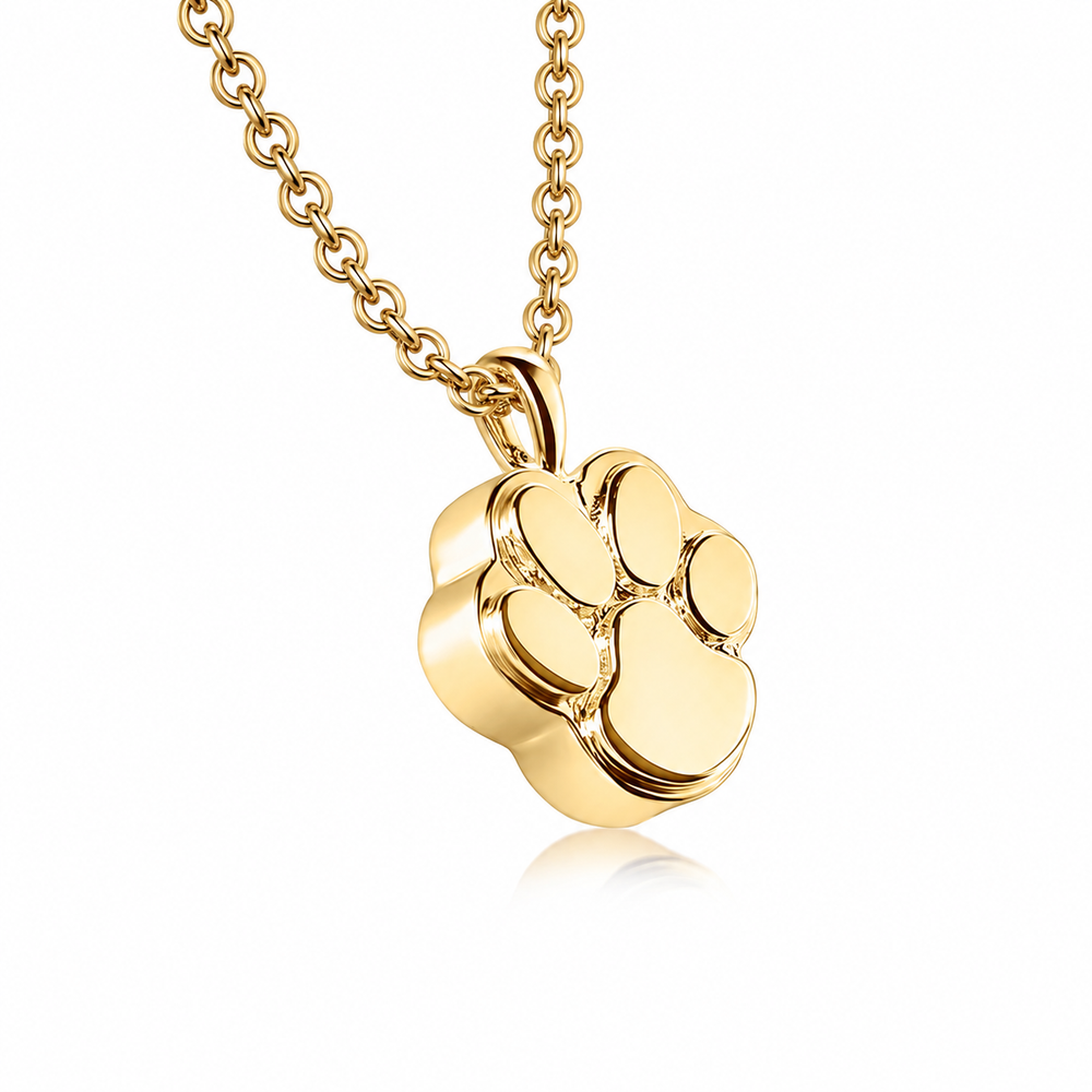 Paw Print Ashes Pendant (9ct Gold)