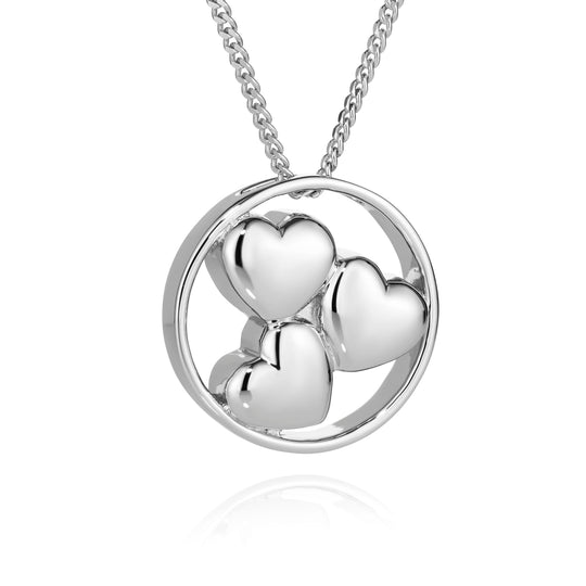 All Of Our Hearts Memorial Jewellery (Sterling Silver)