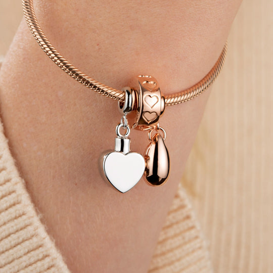Ashlocks Charms for Ashes - Heart, Teardrop