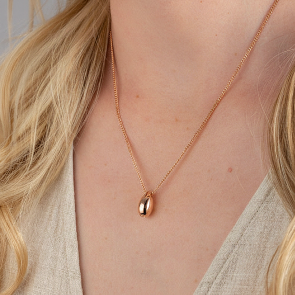 Petite Teardrop Memorial Pendant (9ct Rose Gold)