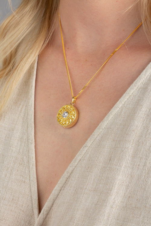 Radiance Memorial Pendant (Gold Vermeil)