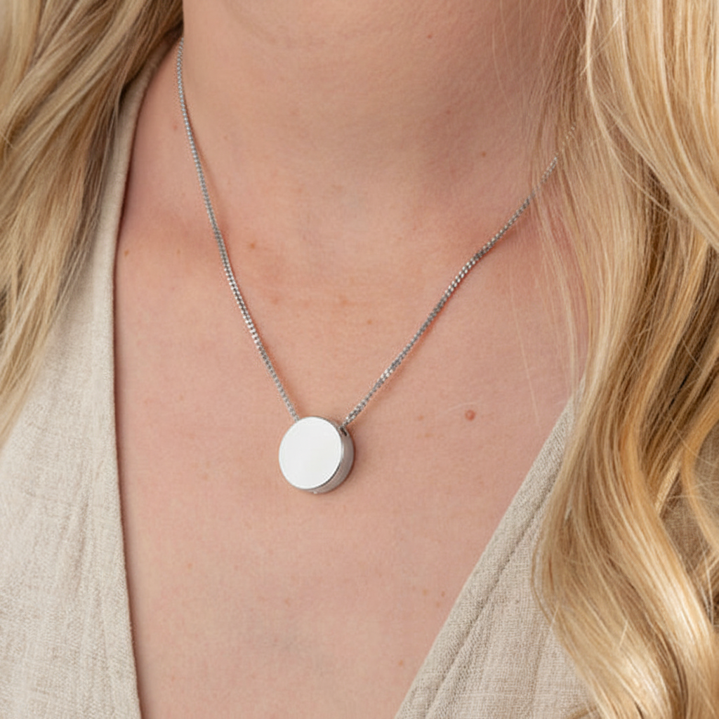 Round Memorial Jewellery (Sterling Silver)
