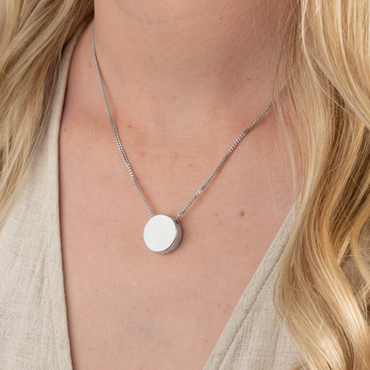 Round Memorial Jewellery (Sterling Silver)
