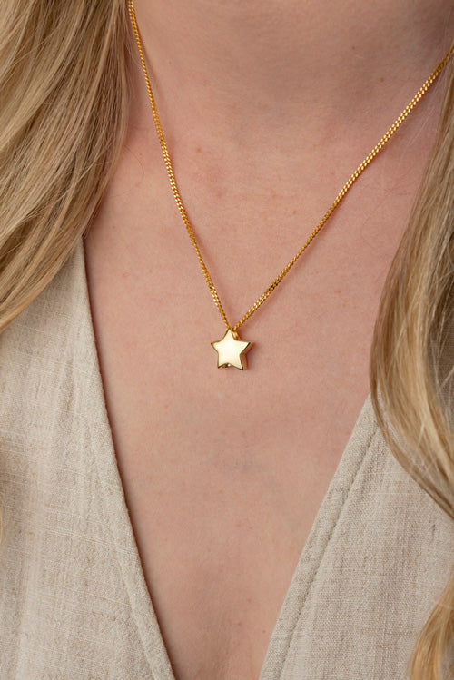 Petite Star Memorial Pendant 9ct Gold