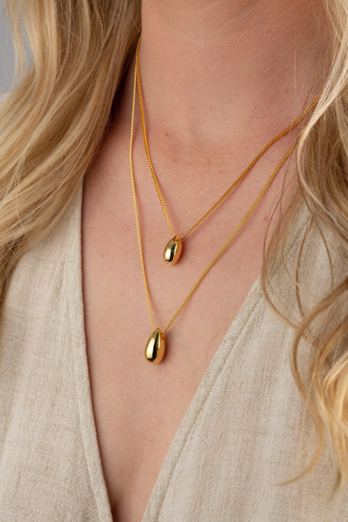 Teardrop Memorial Jewellery (Gold Vermeil)