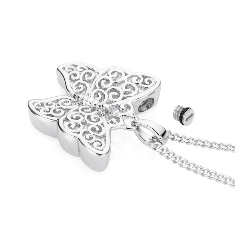 Butterfly Cremation Ashes Jewellery (Sterling Silver)