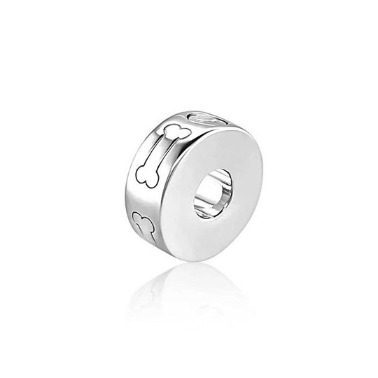 Dog Bone Ashes Charm (Sterling Silver)