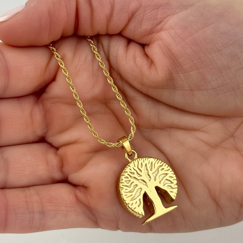 Tree of Life Jewellery for Ashes (Gold Vermeil)
