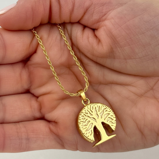 Tree of Life Jewellery for Ashes (Gold Vermeil)
