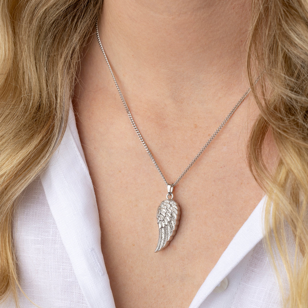 Angel Wing Keepsake Pendant (Sterling Silver)