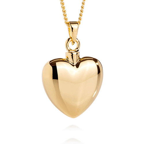 Ashlocks Gold Love Heart Memorial Jewellery