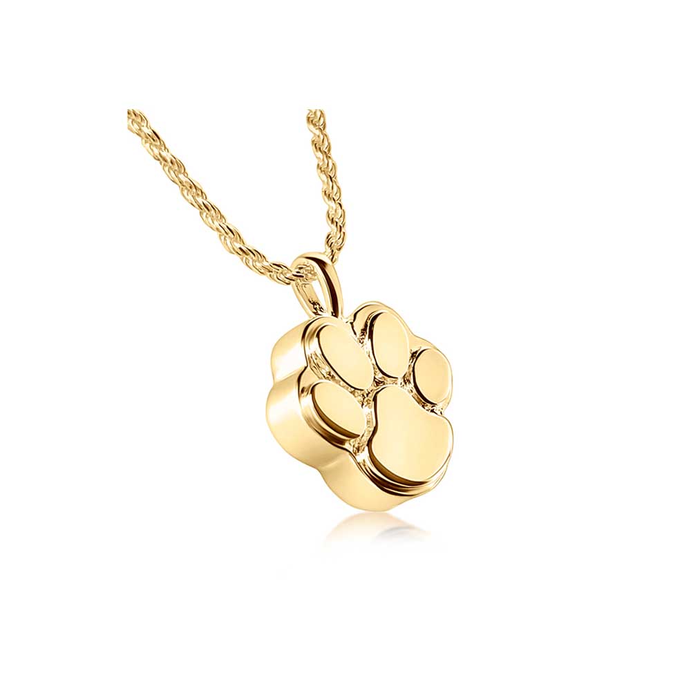 Paw Print Ashes Pendant (9ct Gold)