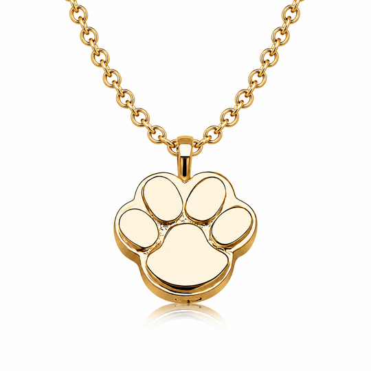 Paw Print Ashes Pendant (9ct Gold)