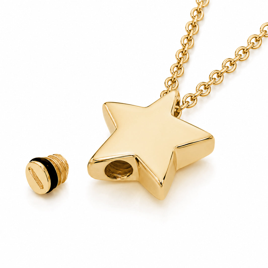 Petite Star Memorial Pendant 9ct Gold