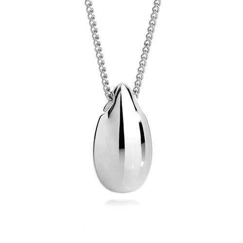 Petite Teardrop Memorial Pendant 9ct White Gold