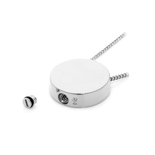 Round Memorial Jewellery (Sterling Silver)