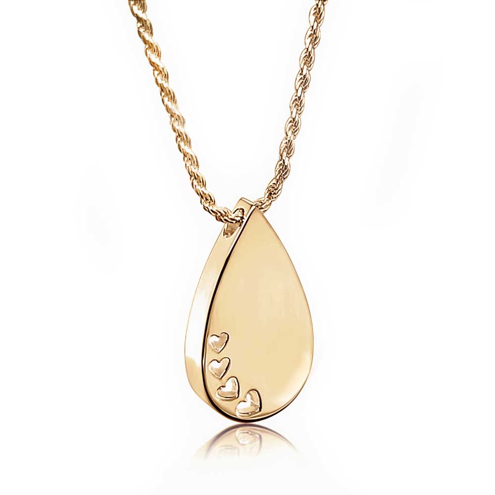 Tears of Love Cremation Jewellery Gold Vermeil