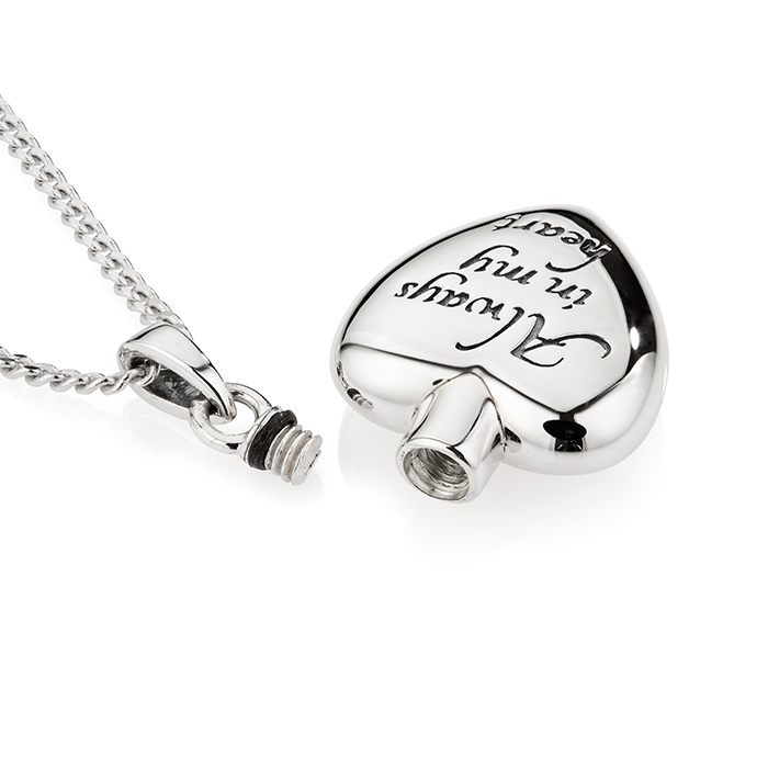 Ashlocks Always In My Heart Ashes Jewellery Silver