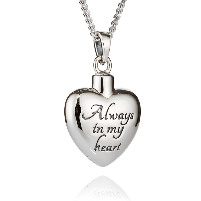 Ashlocks Always In My Heart Ashes Jewellery Silver