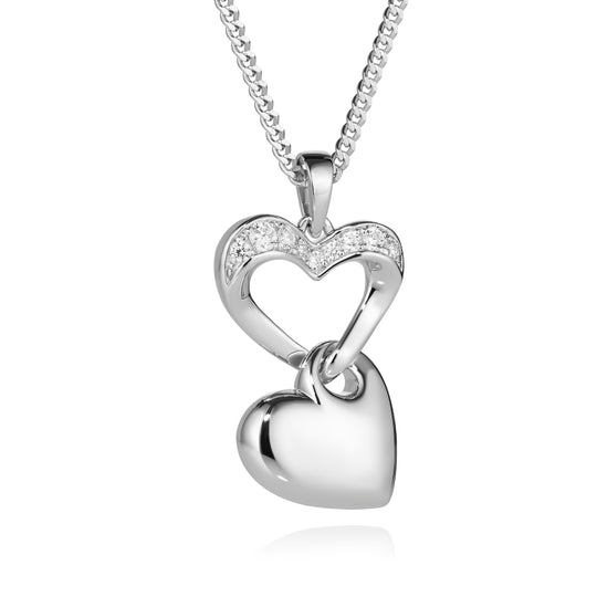 CZ Linked Souls Keepsake Jewellery (Sterling Silver)