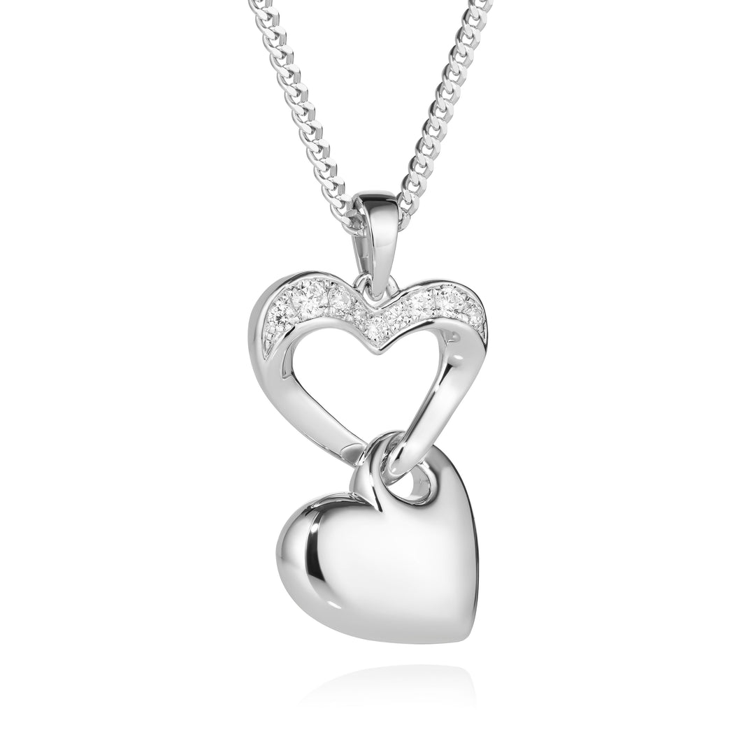 CZ Linked Souls Keepsake Jewellery (Sterling Silver)