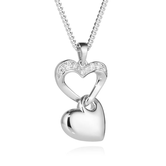 CZ Linked Souls Keepsake Jewellery (Sterling Silver)