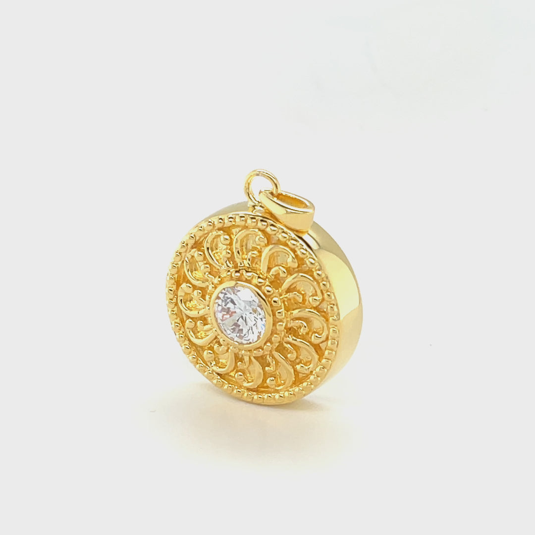 Radiance Memorial Pendant (Gold Vermeil)