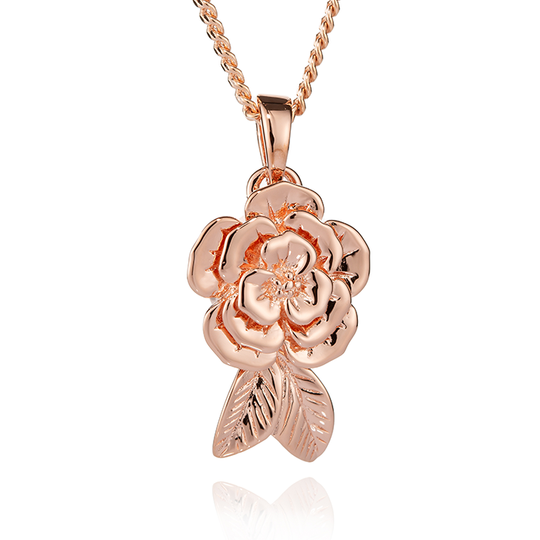 Rose Pendant For Ashes (Rose Gold Vermeil)