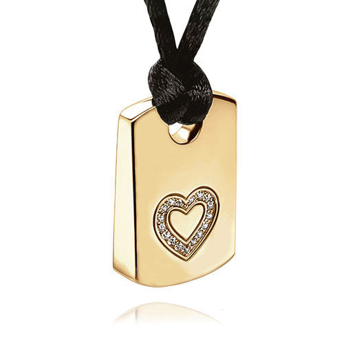 Ashlocks Heart Tag Ashes Pendant GV