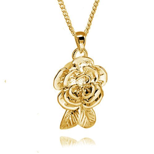 Ashlocks Rose Pendant for Ashes Gold Vermeil