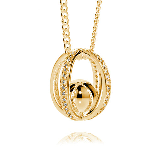 Circles of Love Memorial Pendant Solid Gold 9ct