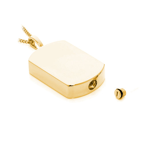 Ashlocks Dog Tag Memorial Pendant GV open