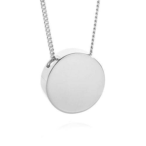 Round Memorial jewellery sterling silver