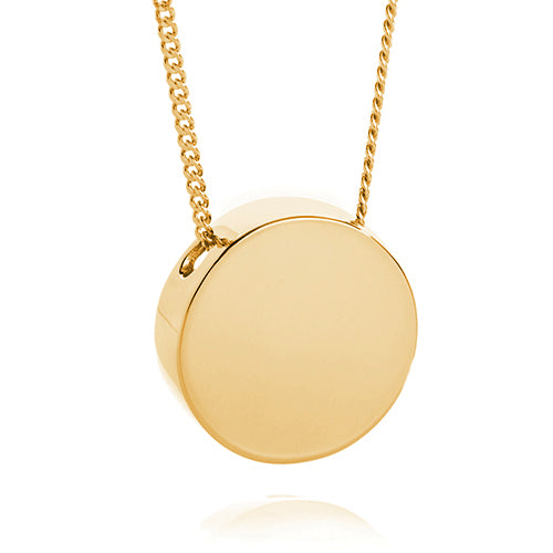 Round Memorial Jewellery Gold