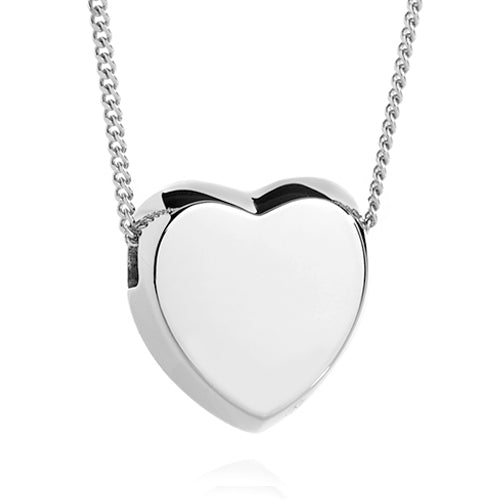 Slide Heart Cremation Jewellery 925